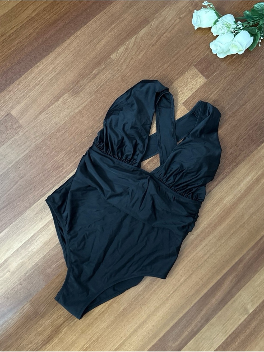 Classic Black One-Piece Swimsuit